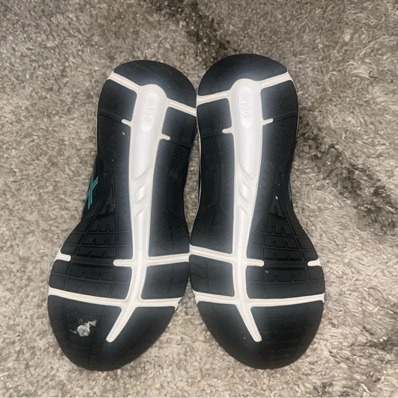 Asics Gel-Contend 5 women's running shoes black and ice mint EUC size 6 - Picture 5 of 6